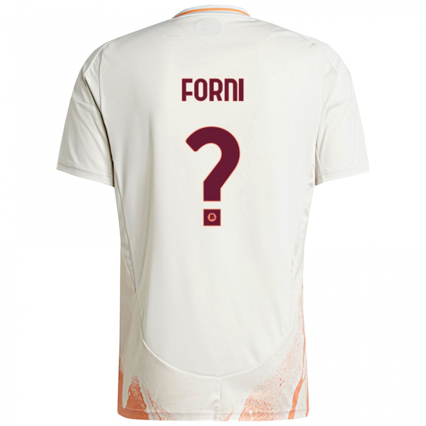 Kinder Matteo Forni #0 Cremeweiß Orange Auswärtstrikot Trikot 2024/25 T-Shirt