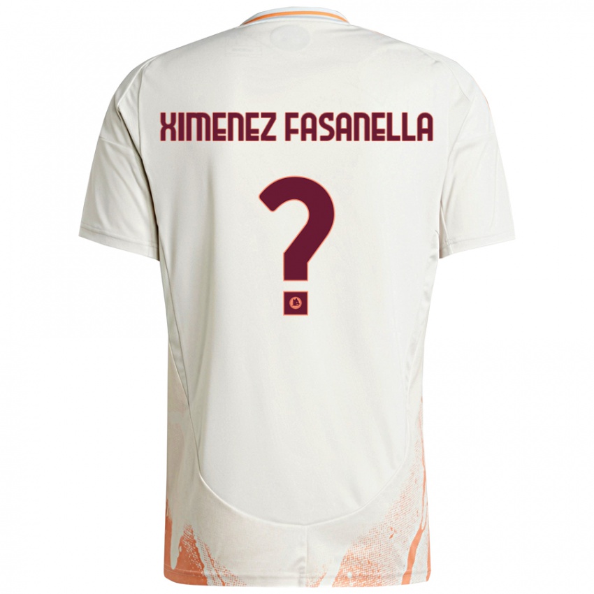 Kinder Rafael Ximenez Fasanella #0 Cremeweiß Orange Auswärtstrikot Trikot 2024/25 T-Shirt