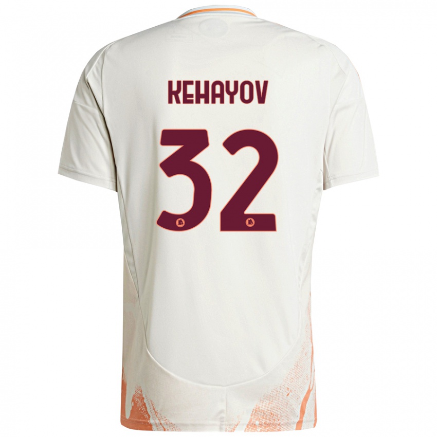 Kinder Atanas Kehayov #32 Cremeweiß Orange Auswärtstrikot Trikot 2024/25 T-Shirt