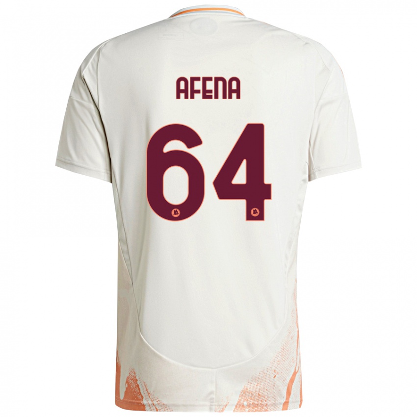 Kinder Felix Afena-Gyan #64 Cremeweiß Orange Auswärtstrikot Trikot 2024/25 T-Shirt