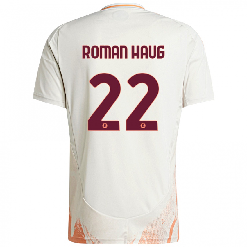 Kinder Sophie Roman Haug #22 Cremeweiß Orange Auswärtstrikot Trikot 2024/25 T-Shirt