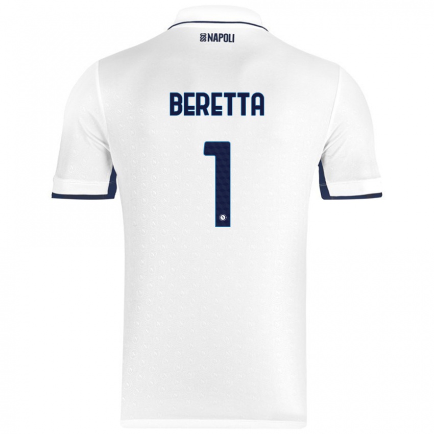 Kinder Beatrice Beretta #1 Weiß Königsblau Auswärtstrikot Trikot 2024/25 T-Shirt