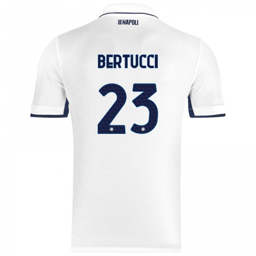 Kinder Sofia Bertucci #23 Weiß Königsblau Auswärtstrikot Trikot 2024/25 T-Shirt