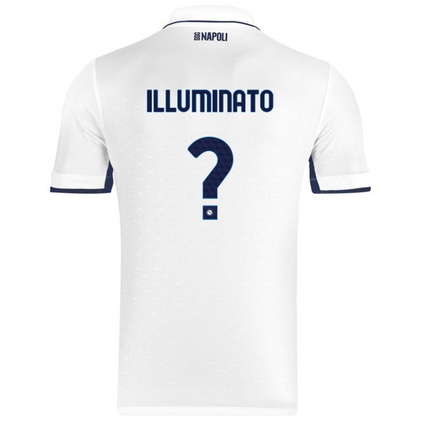 Kinder Antonio Illuminato #0 Weiß Königsblau Auswärtstrikot Trikot 2024/25 T-Shirt