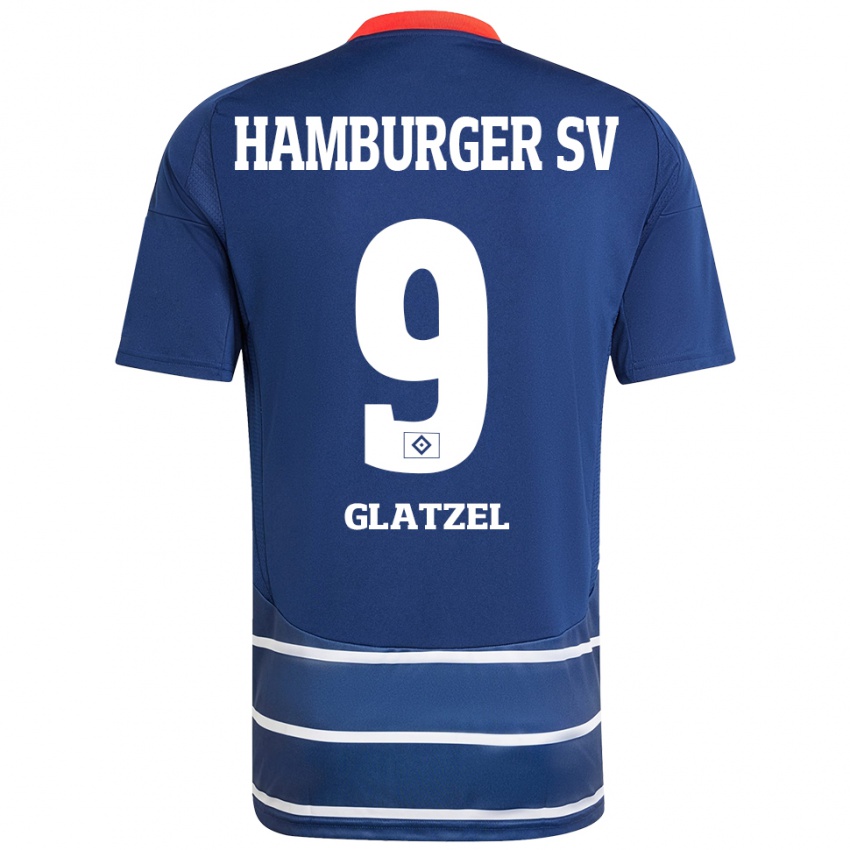 Kinder Robert Glatzel #9 Dunkelblau Auswärtstrikot Trikot 2024/25 T-Shirt