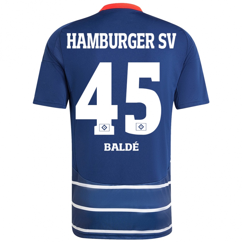 Kinder Fabio Baldé #45 Dunkelblau Auswärtstrikot Trikot 2024/25 T-Shirt