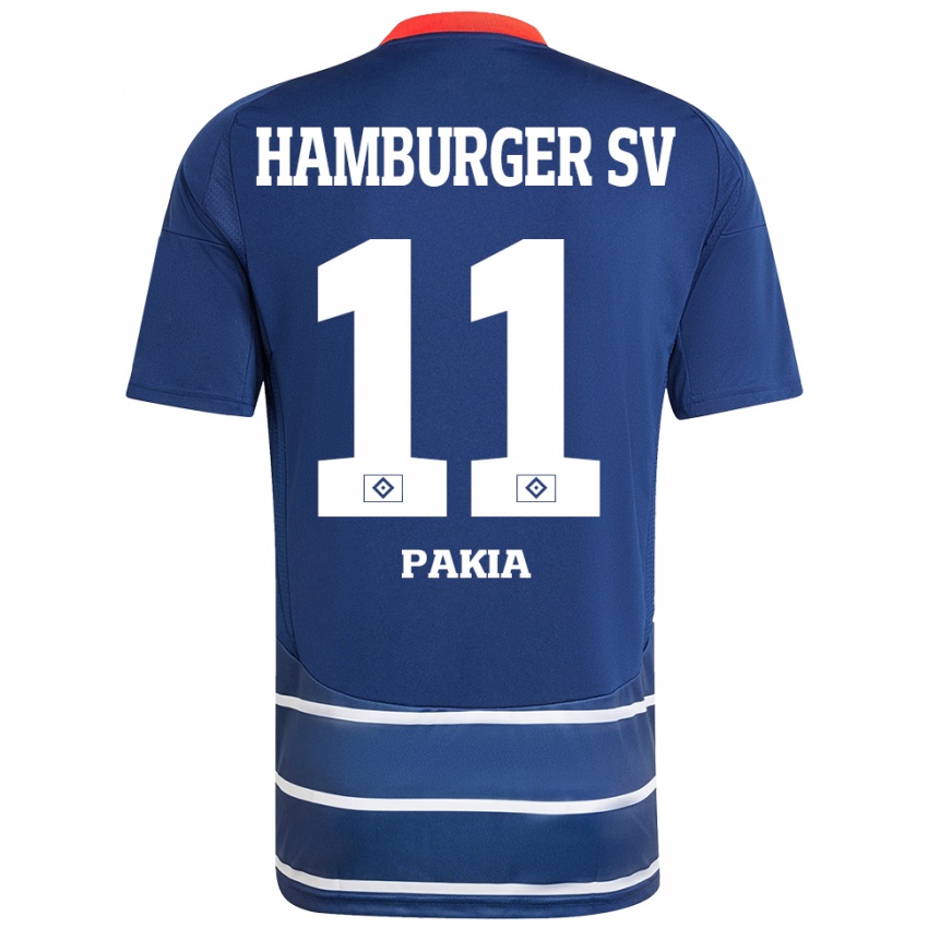 Kinder Ware Pakia #11 Dunkelblau Auswärtstrikot Trikot 2024/25 T-Shirt