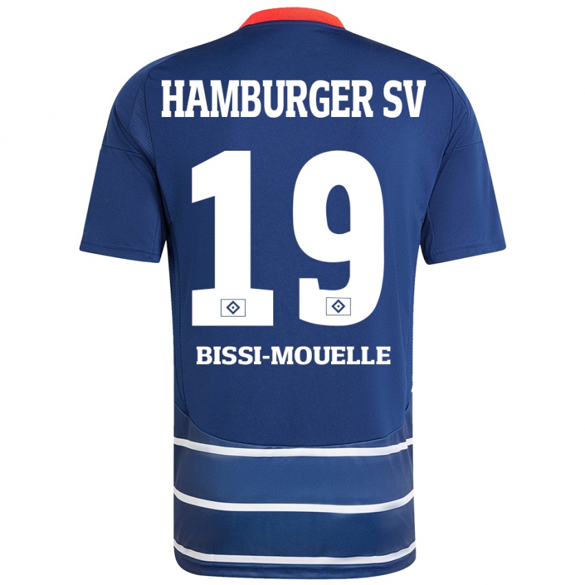 Kinder Jason Bissi-Mouelle #19 Dunkelblau Auswärtstrikot Trikot 2024/25 T-Shirt