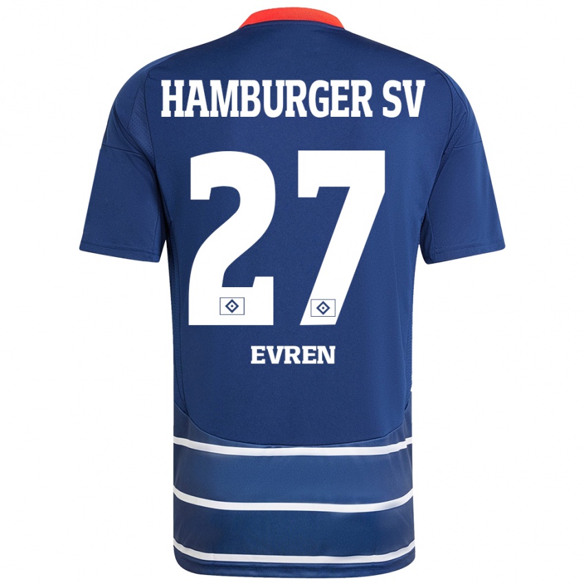 Kinder Batuhan Evren #27 Dunkelblau Auswärtstrikot Trikot 2024/25 T-Shirt