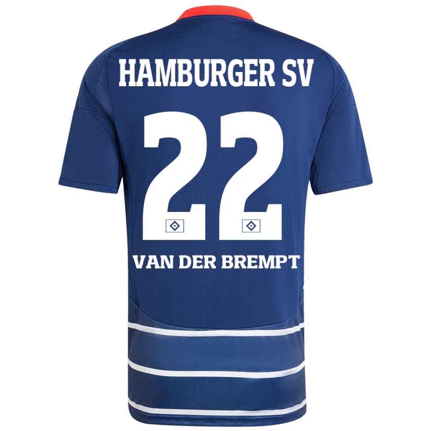 Kinder Ignace Van Der Brempt #22 Dunkelblau Auswärtstrikot Trikot 2024/25 T-Shirt