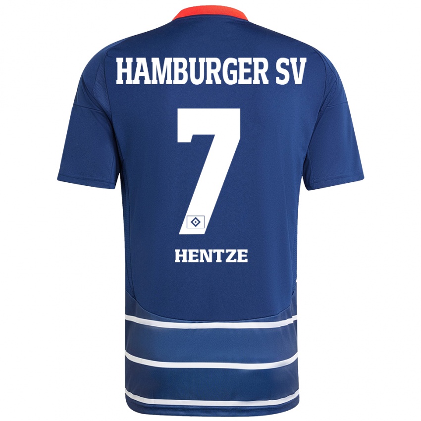 Kinder Tanita-Tammy Hentze #7 Dunkelblau Auswärtstrikot Trikot 2024/25 T-Shirt