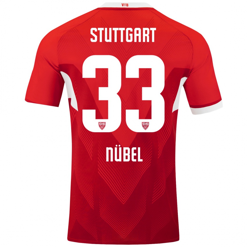 Kinder Alexander Nübel #33 Rot Weiß Auswärtstrikot Trikot 2024/25 T-Shirt