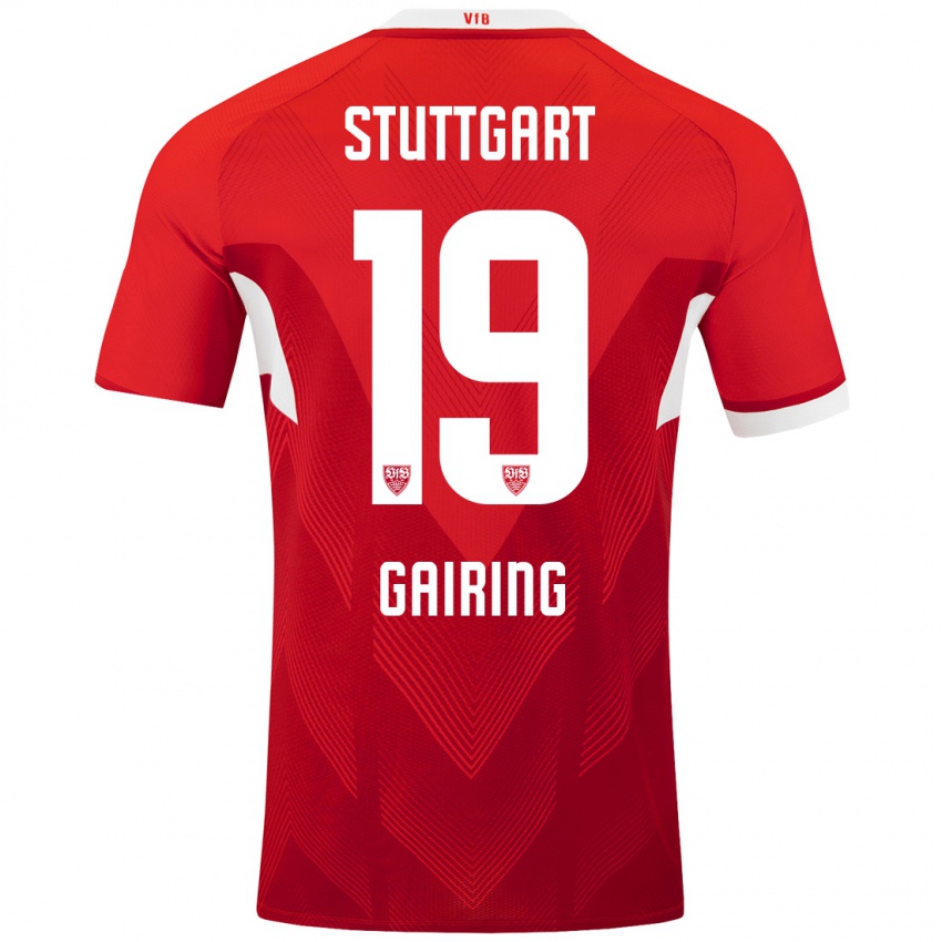 Kinder Sophie Gairing #19 Rot Weiß Auswärtstrikot Trikot 2024/25 T-Shirt