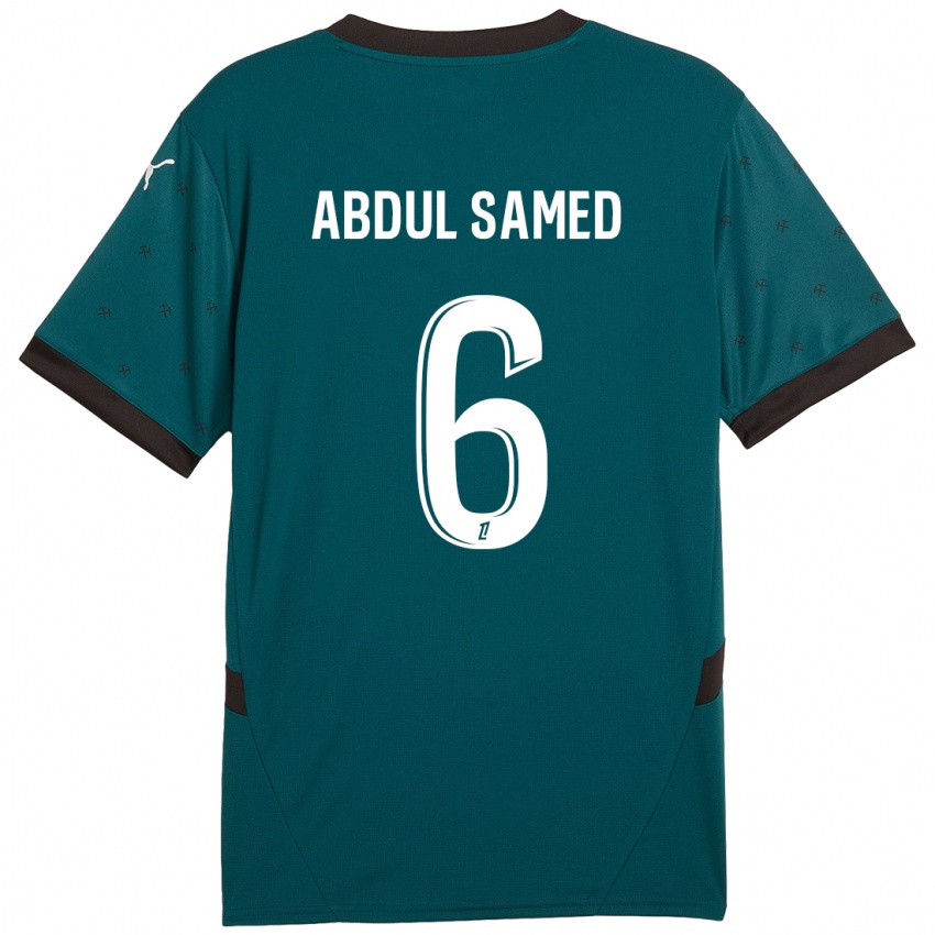 Kinder Salis Abdul Samed #6 Dunkelgrün Auswärtstrikot Trikot 2024/25 T-Shirt