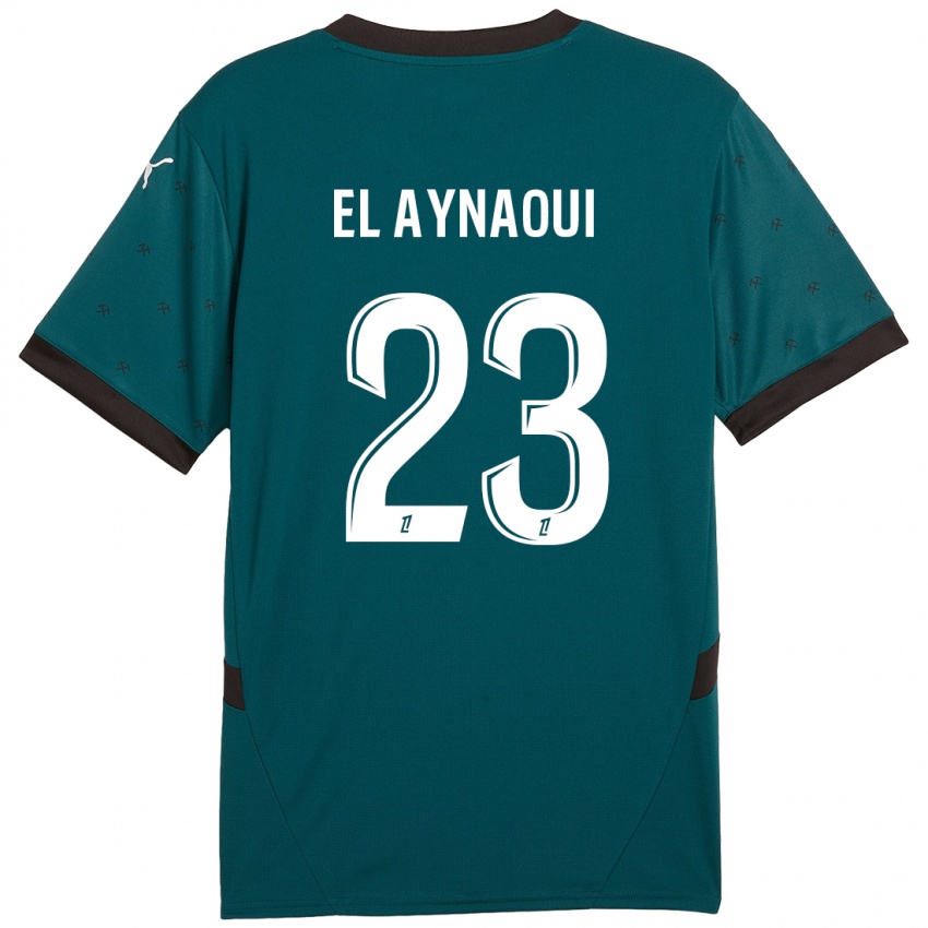 Kinder Neil El Aynaoui #23 Dunkelgrün Auswärtstrikot Trikot 2024/25 T-Shirt