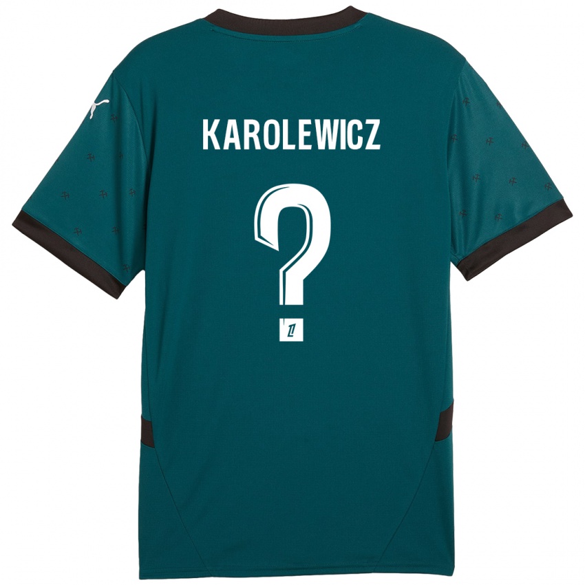 Kinder Roman Karolewicz #0 Dunkelgrün Auswärtstrikot Trikot 2024/25 T-Shirt