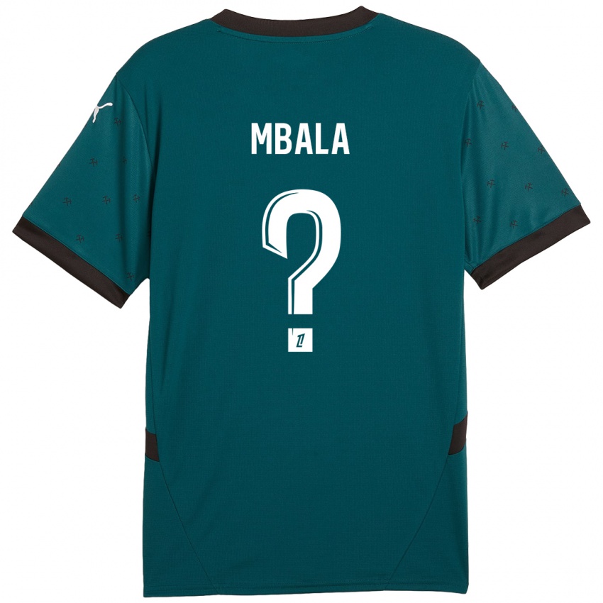 Kinder Keny Mbala #0 Dunkelgrün Auswärtstrikot Trikot 2024/25 T-Shirt