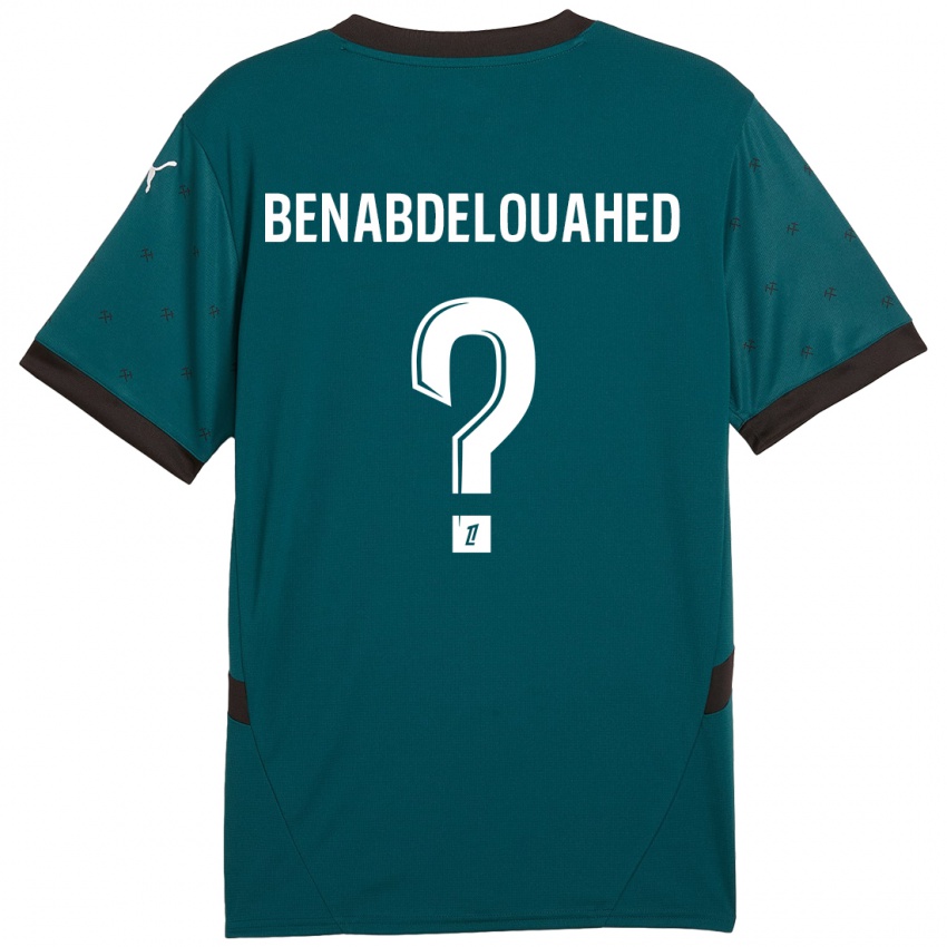 Kinder Kaïs Benabdelouahed #0 Dunkelgrün Auswärtstrikot Trikot 2024/25 T-Shirt