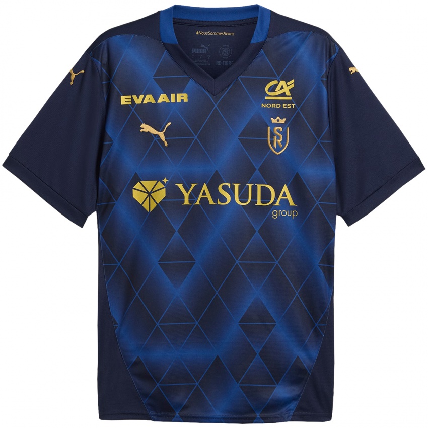 Kinder Yaya Fofana #0 Marineblau Gold Auswärtstrikot Trikot 2024/25 T-Shirt