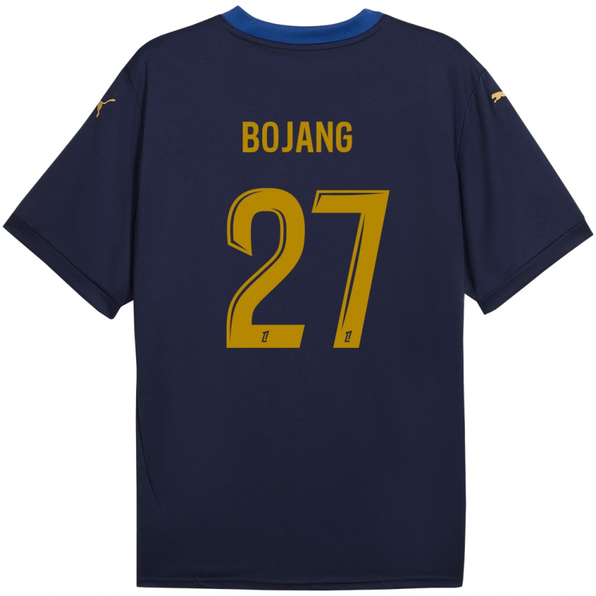 Kinder Adama Bojang #27 Marineblau Gold Auswärtstrikot Trikot 2024/25 T-Shirt