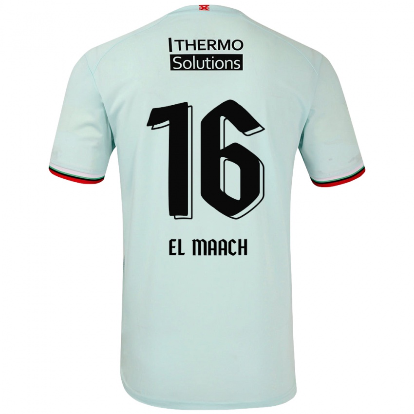 Kinder Issam El Maach #16 Hellgrün Auswärtstrikot Trikot 2024/25 T-Shirt