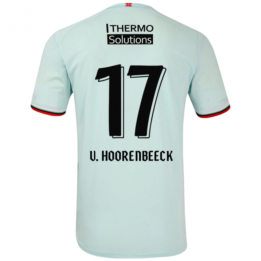 Kinder Alec Van Hoorenbeeck #17 Hellgrün Auswärtstrikot Trikot 2024/25 T-Shirt