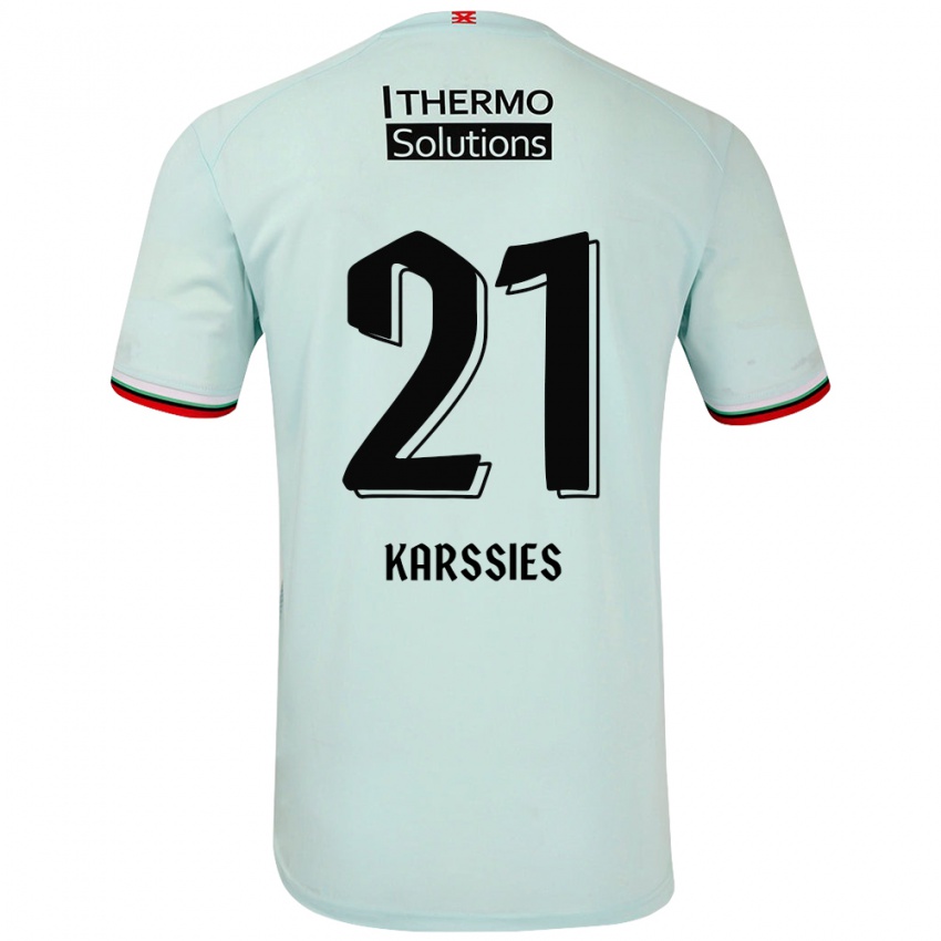 Kinder Sam Karssies #21 Hellgrün Auswärtstrikot Trikot 2024/25 T-Shirt