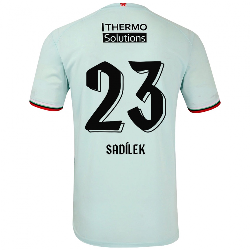 Kinder Michal Sadilek #23 Hellgrün Auswärtstrikot Trikot 2024/25 T-Shirt