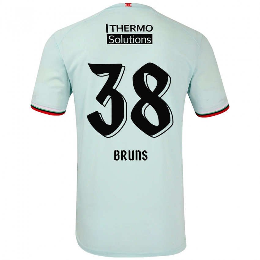 Kinder Max Bruns #38 Hellgrün Auswärtstrikot Trikot 2024/25 T-Shirt