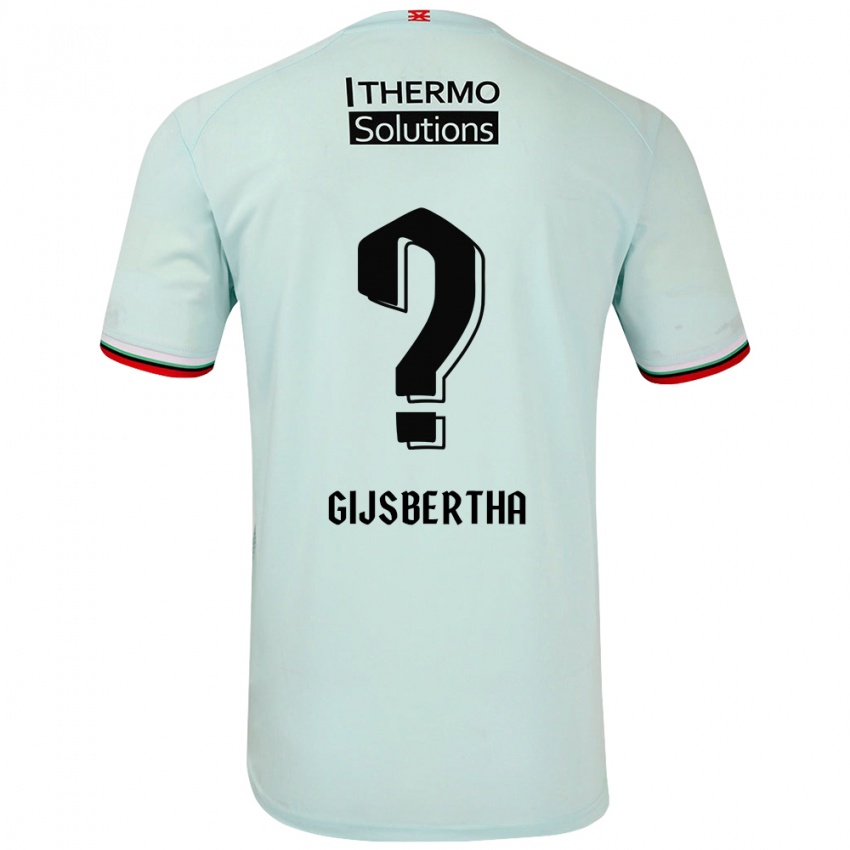 Kinder Tyrese Gijsbertha #0 Hellgrün Auswärtstrikot Trikot 2024/25 T-Shirt