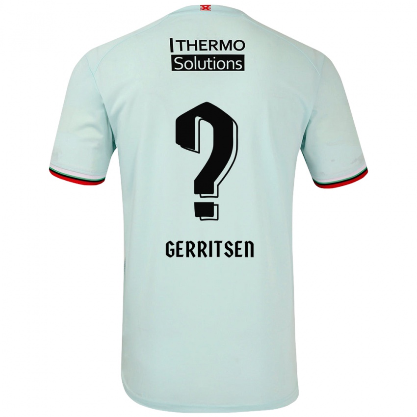 Kinder Yannick Gerritsen #0 Hellgrün Auswärtstrikot Trikot 2024/25 T-Shirt