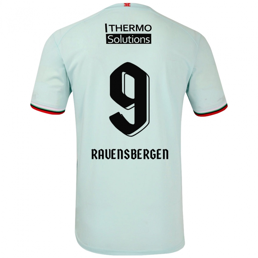 Kinder Jaimy Ravensbergen #9 Hellgrün Auswärtstrikot Trikot 2024/25 T-Shirt