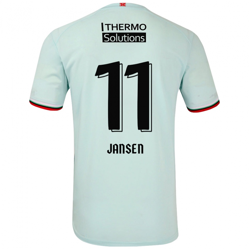 Kinder Renate Jansen #11 Hellgrün Auswärtstrikot Trikot 2024/25 T-Shirt