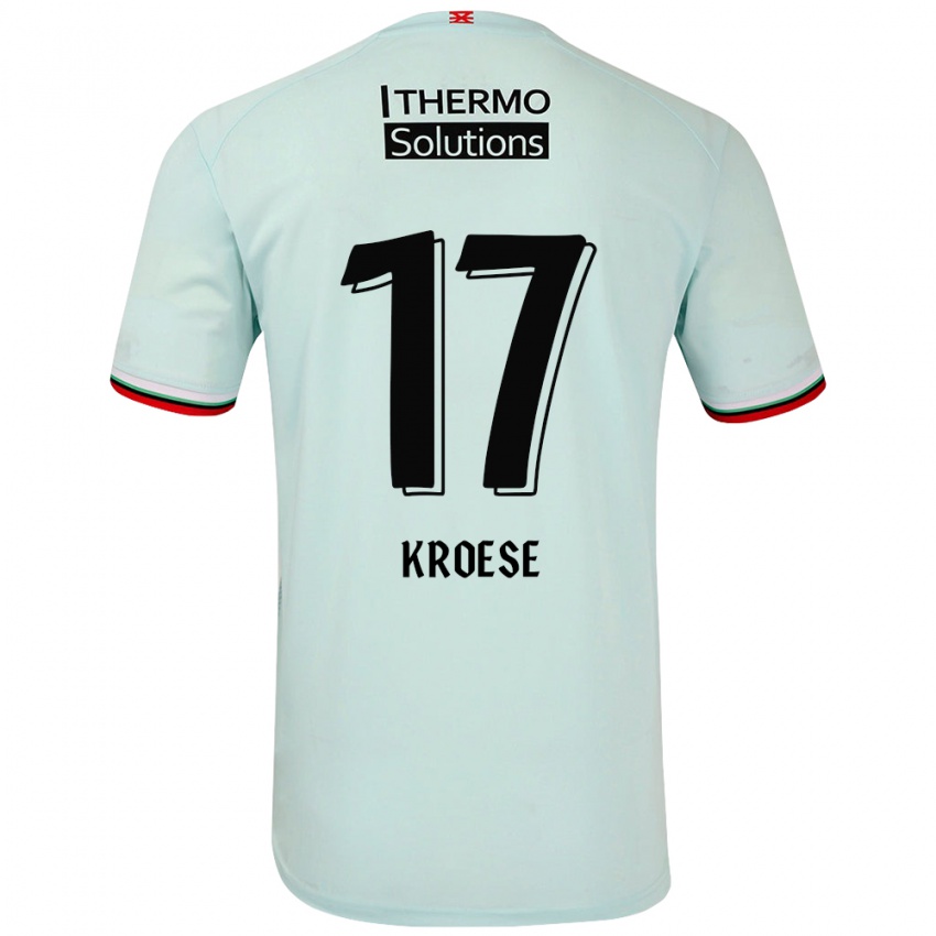 Kinder Fieke Kroese #17 Hellgrün Auswärtstrikot Trikot 2024/25 T-Shirt