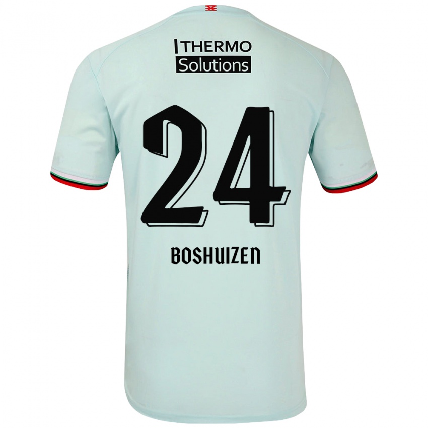 Kinder Annouk Boshuizen #24 Hellgrün Auswärtstrikot Trikot 2024/25 T-Shirt