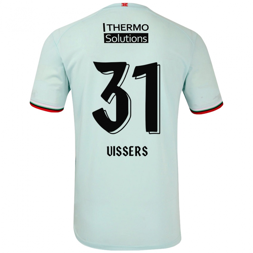 Kinder Kiki Vissers #31 Hellgrün Auswärtstrikot Trikot 2024/25 T-Shirt