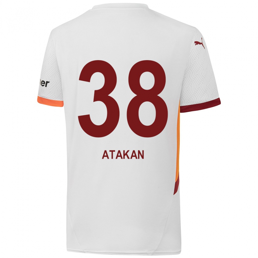 Kinder Atakan Ordu #38 Weiß Gelb Rot Auswärtstrikot Trikot 2024/25 T-Shirt