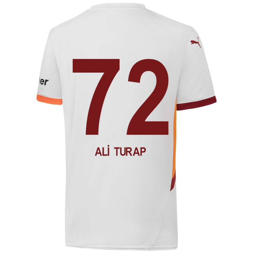 Kinder Ali Turap Bülbül #72 Weiß Gelb Rot Auswärtstrikot Trikot 2024/25 T-Shirt