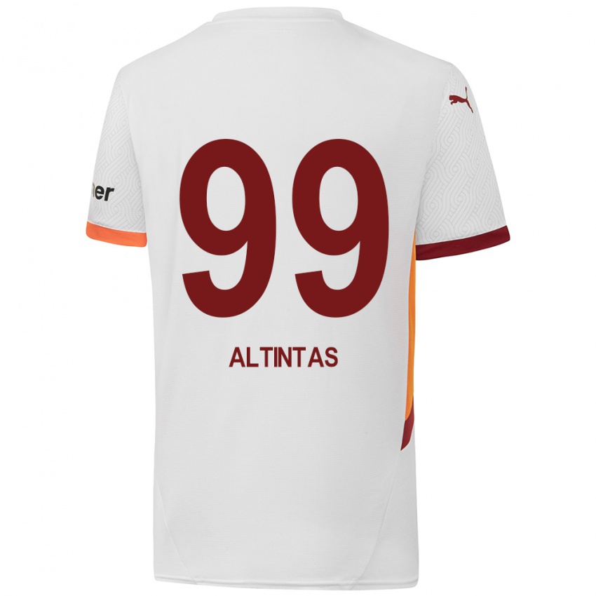 Kinder Benan Altıntaş #99 Weiß Gelb Rot Auswärtstrikot Trikot 2024/25 T-Shirt