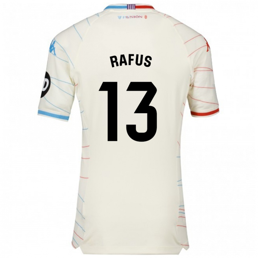 Kinder Arnau Rafus #13 Weiß Rot Blau Auswärtstrikot Trikot 2024/25 T-Shirt