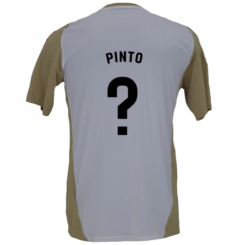 Kinder Yidne Pinto #0 Braunweiß Auswärtstrikot Trikot 2024/25 T-Shirt