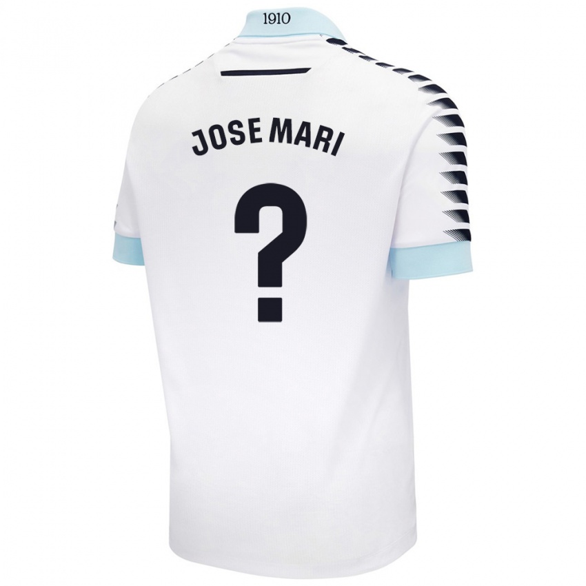 Kinder José Mari #0 Weiß Blau Auswärtstrikot Trikot 2024/25 T-Shirt