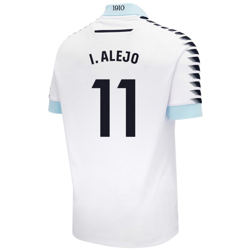 Kinder Iván Alejo #11 Weiß Blau Auswärtstrikot Trikot 2024/25 T-Shirt