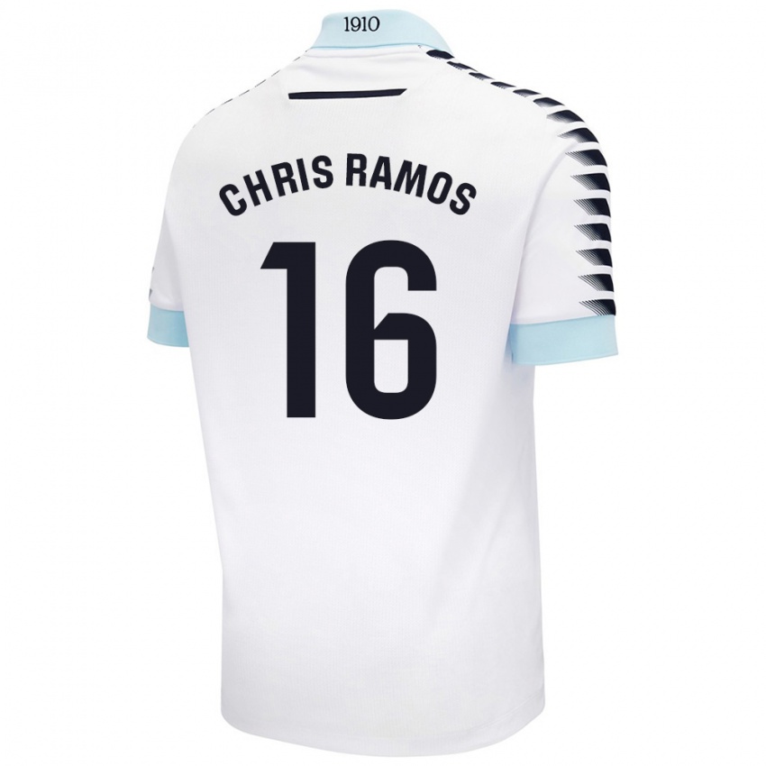 Kinder Chris Ramos #16 Weiß Blau Auswärtstrikot Trikot 2024/25 T-Shirt