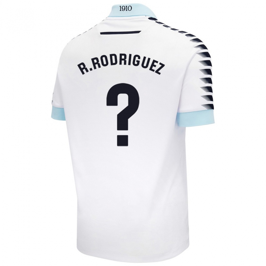 Kinder Ramón Rodríguez #0 Weiß Blau Auswärtstrikot Trikot 2024/25 T-Shirt