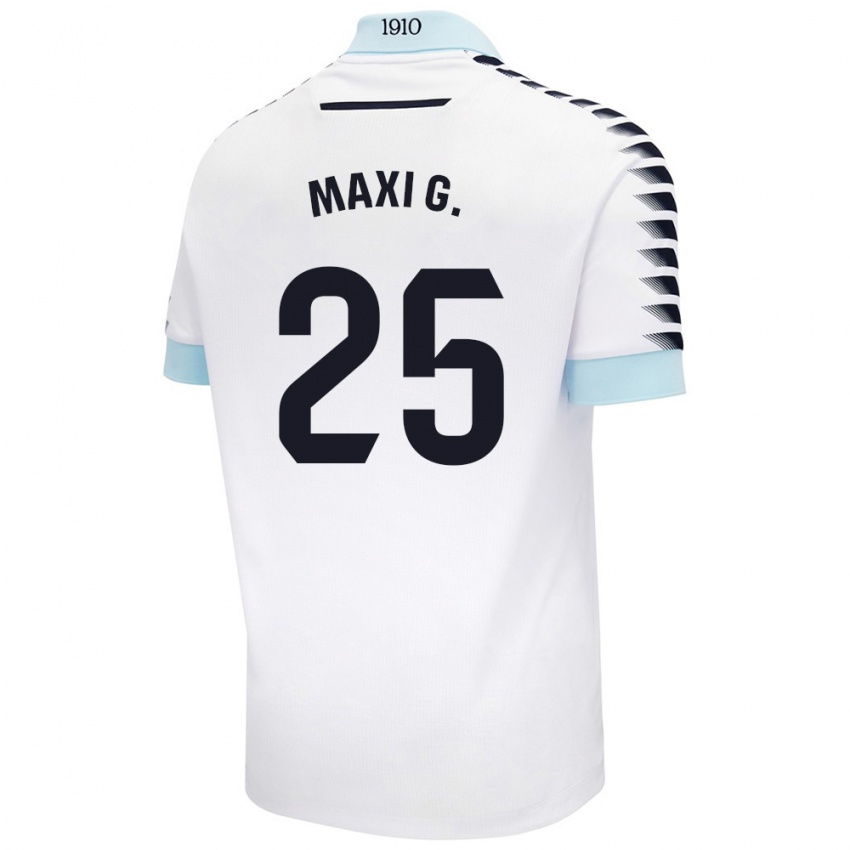 Kinder Maxi Gómez #25 Weiß Blau Auswärtstrikot Trikot 2024/25 T-Shirt