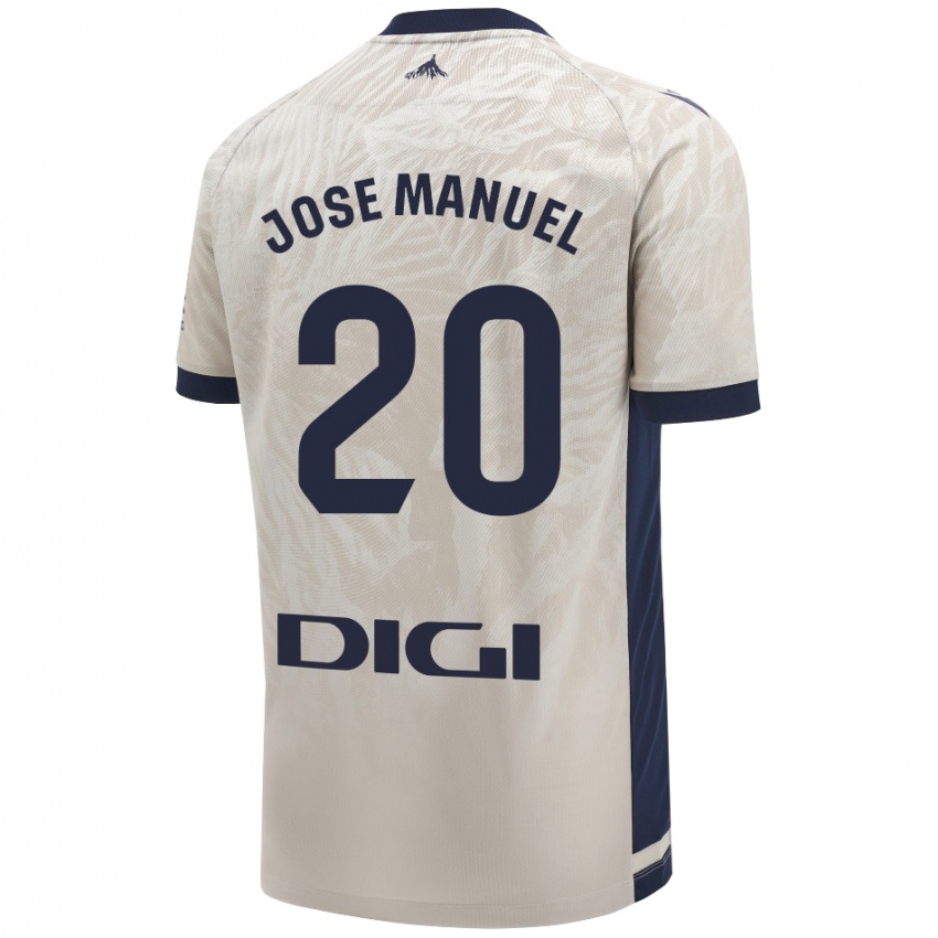 Kinder José Manuel Arnáiz #20 Hellgrau Auswärtstrikot Trikot 2024/25 T-Shirt