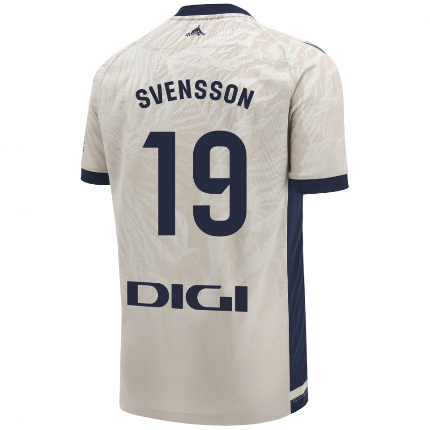 Kinder Max Svensson #19 Hellgrau Auswärtstrikot Trikot 2024/25 T-Shirt