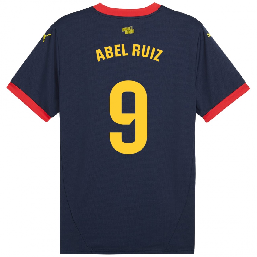 Kinder Abel Ruiz #9 Marinerot Auswärtstrikot Trikot 2024/25 T-Shirt