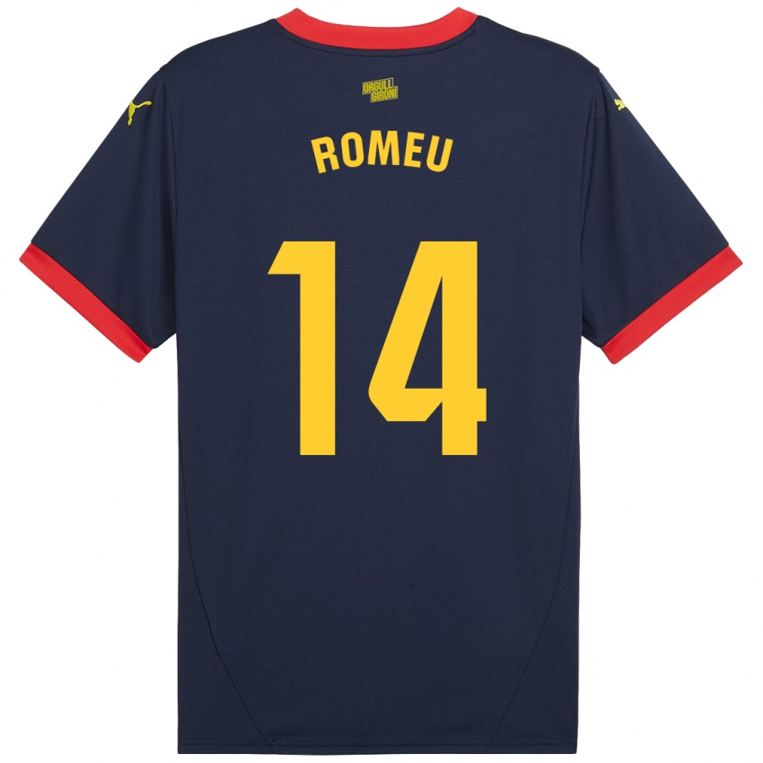 Kinder Oriol Romeu #14 Marinerot Auswärtstrikot Trikot 2024/25 T-Shirt